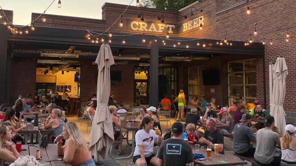 Local business, Hoptown Brewing Company has a great outdoor area!