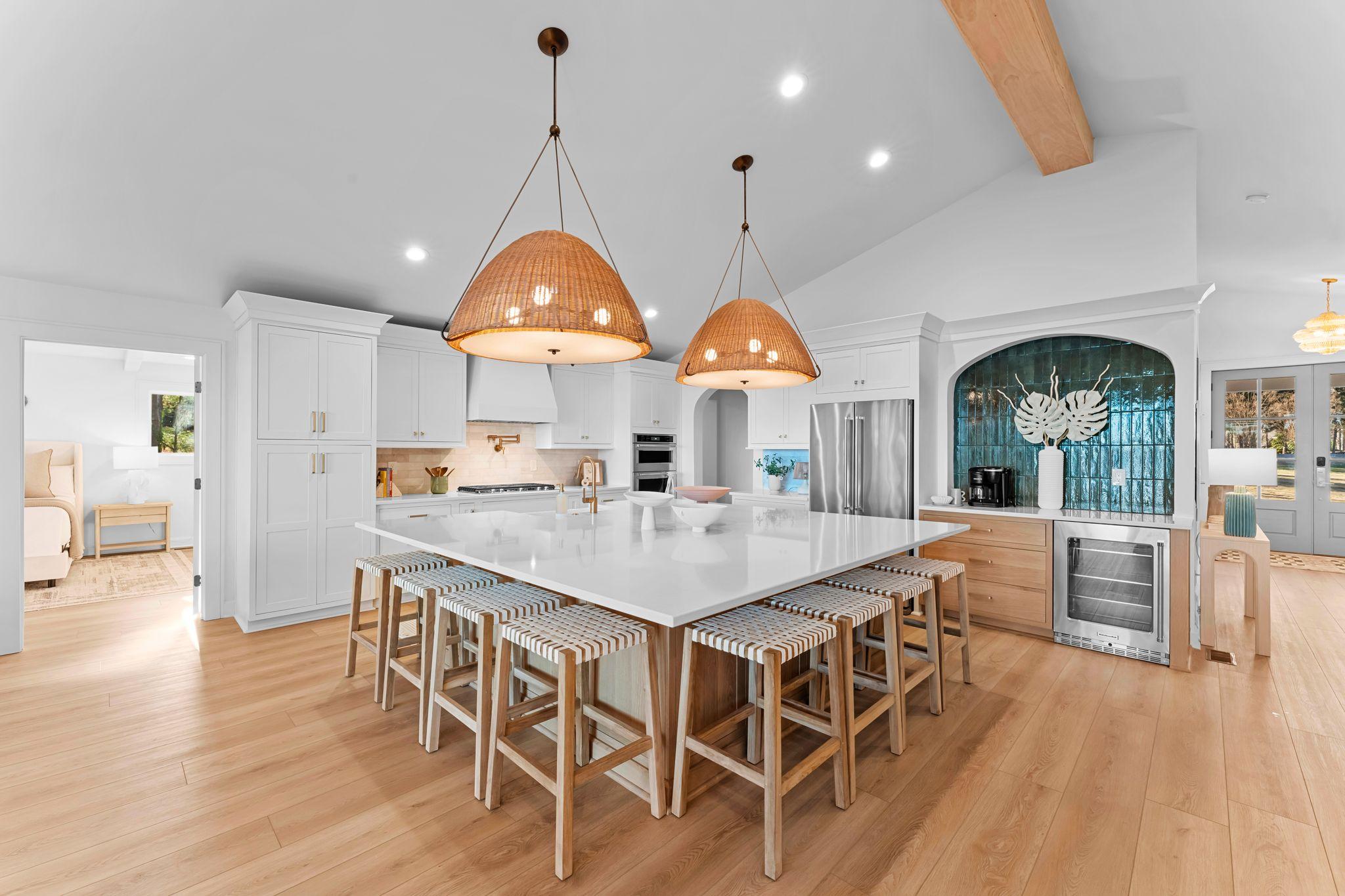 cook together in this gorgeous gourmet kitchen or gather around the island for a private chef experience.