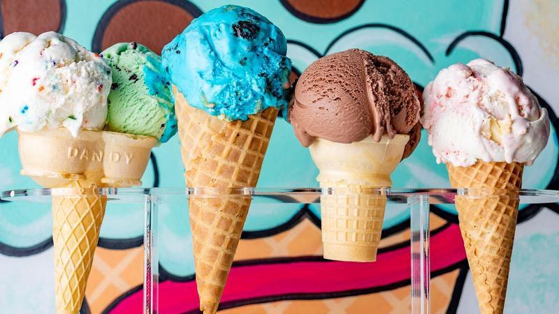 variety of ice cream cones to choose from 